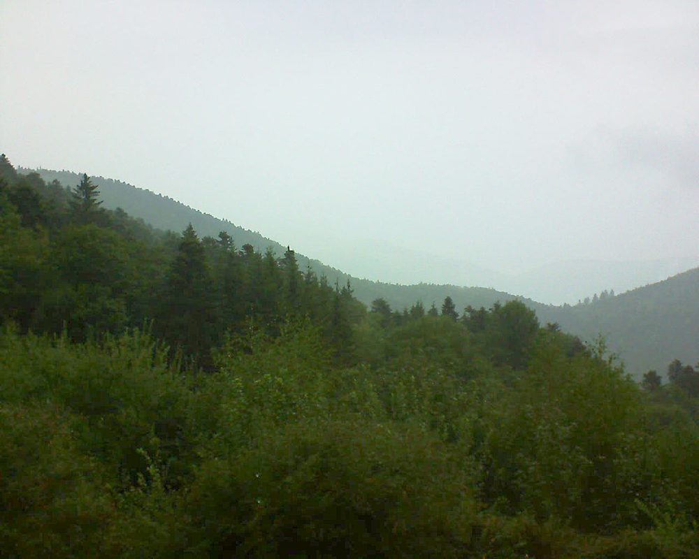 Le petit ballon vu depuis le Domaine Langmatt à Murbach le 31.08.2018 à 09:30 Le petit ballon (Alsace, Vosges) le 31.08.2018 à 09:30