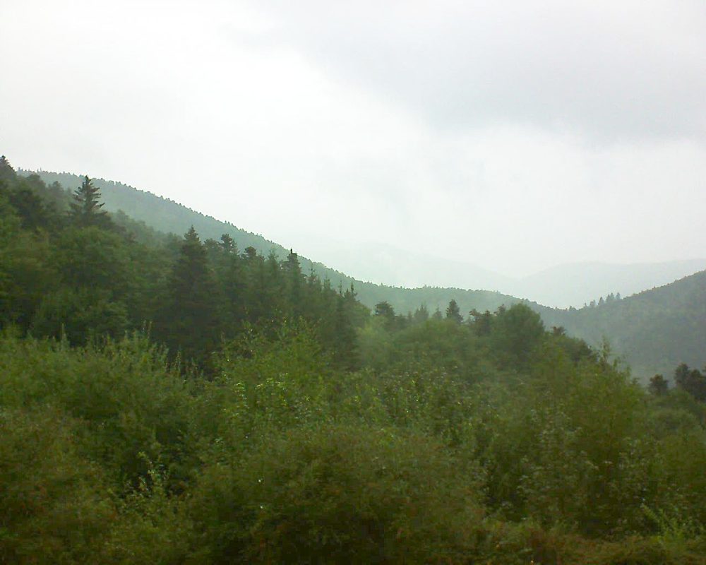Le petit ballon vu depuis le Domaine Langmatt à Murbach le 31.08.2018 à 09:45 Le petit ballon (Alsace, Vosges) le 31.08.2018 à 09:45