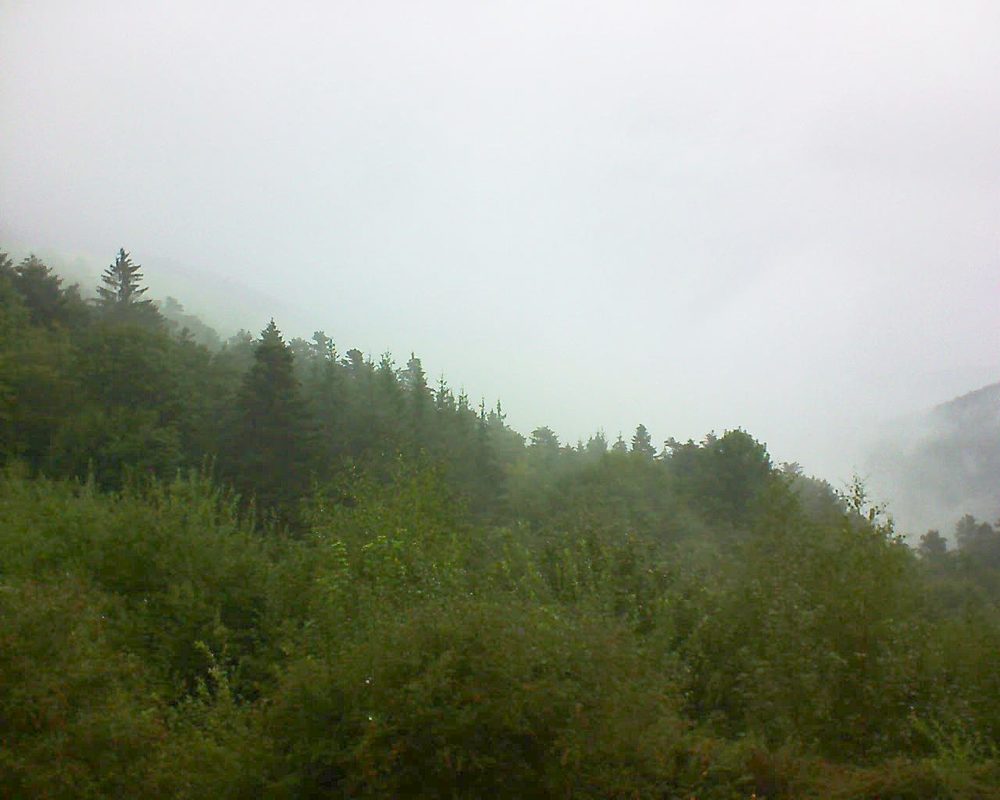 Le petit ballon vu depuis le Domaine Langmatt à Murbach le 31.08.2018 à 11:00 Le petit ballon (Alsace, Vosges) le 31.08.2018 à 11:00