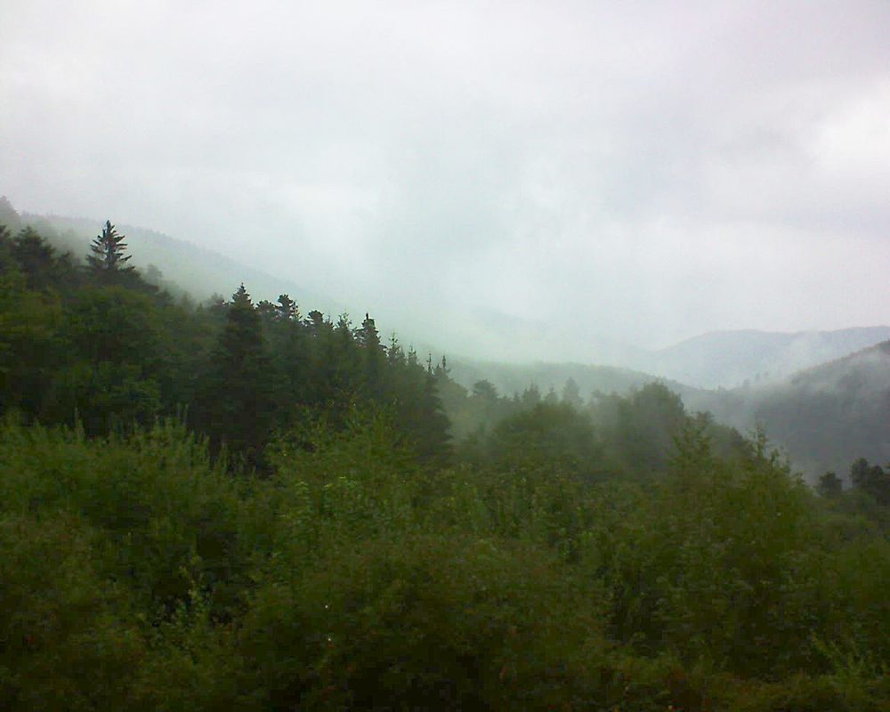 Le petit ballon vu depuis le Domaine Langmatt à Murbach le 31.08.2018 à 11:30 Le petit ballon (Alsace, Vosges) le 31.08.2018 à 11:30