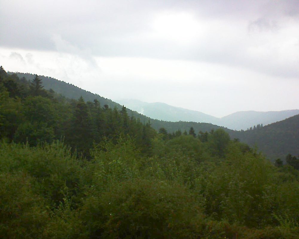 Le petit ballon vu depuis le Domaine Langmatt à Murbach le 31.08.2018 à 11:45 Le petit ballon (Alsace, Vosges) le 31.08.2018 à 11:45