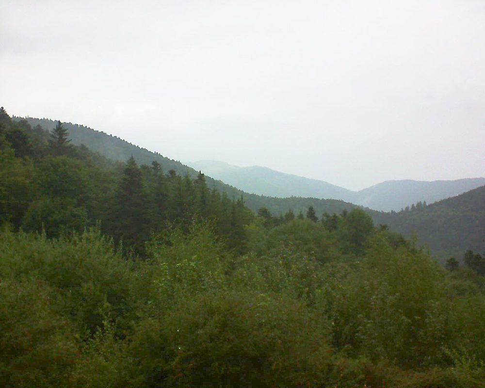 Le petit ballon vu depuis le Domaine Langmatt à Murbach le 31.08.2018 à 12:15 Le petit ballon (Alsace, Vosges) le 31.08.2018 à 12:15