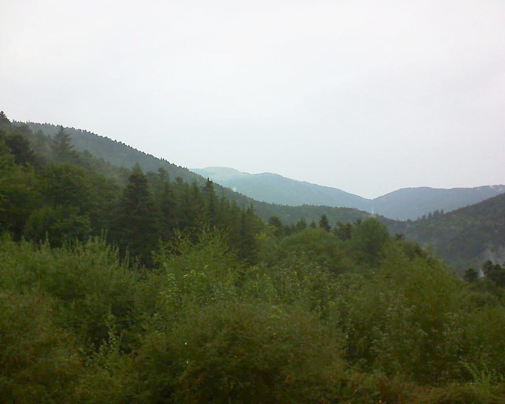 Le petit ballon vu depuis le Domaine Langmatt à Murbach le 31.08.2018 à 13:30 Le petit ballon (Alsace, Vosges) le 31.08.2018 à 13:30