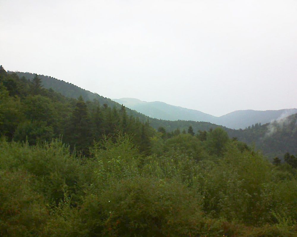 Le petit ballon vu depuis le Domaine Langmatt à Murbach le 31.08.2018 à 15:00 Le petit ballon (Alsace, Vosges) le 31.08.2018 à 15:00