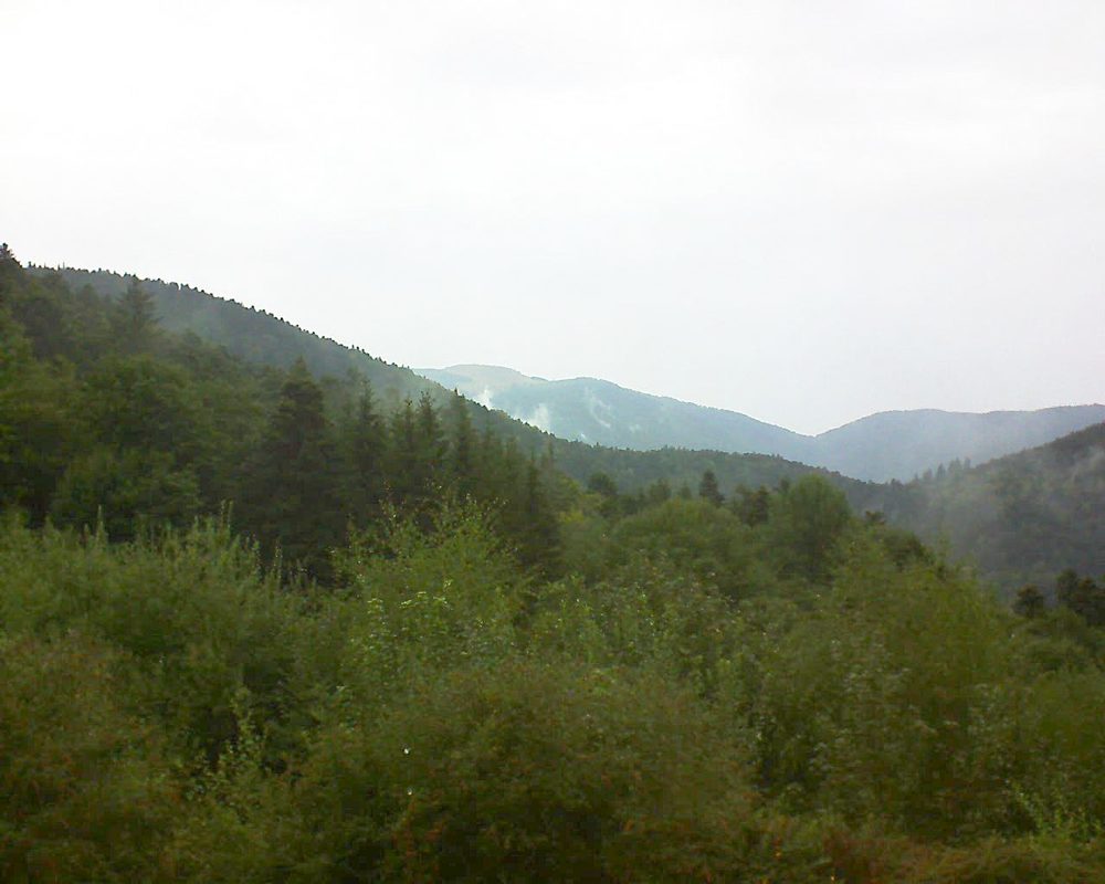Le petit ballon vu depuis le Domaine Langmatt à Murbach le 31.08.2018 à 15:15 Le petit ballon (Alsace, Vosges) le 31.08.2018 à 15:15