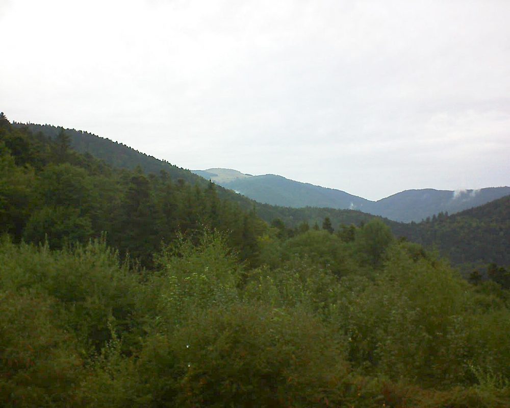 Le petit ballon vu depuis le Domaine Langmatt à Murbach le 31.08.2018 à 16:00 Le petit ballon (Alsace, Vosges) le 31.08.2018 à 16:00