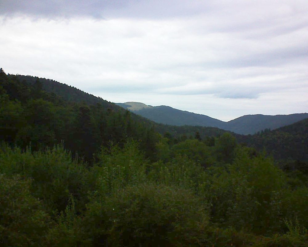 Le petit ballon vu depuis le Domaine Langmatt à Murbach le 31.08.2018 à 19:00 Le petit ballon (Alsace, Vosges) le 31.08.2018 à 19:00