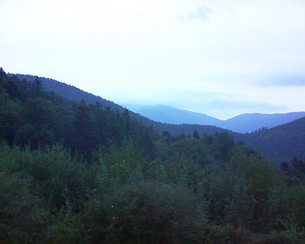 Le petit ballon vu depuis le Domaine Langmatt à Murbach le 01.09.2018 à 07:00 Le petit ballon (Alsace, Vosges) le 01.09.2018 à 07:00