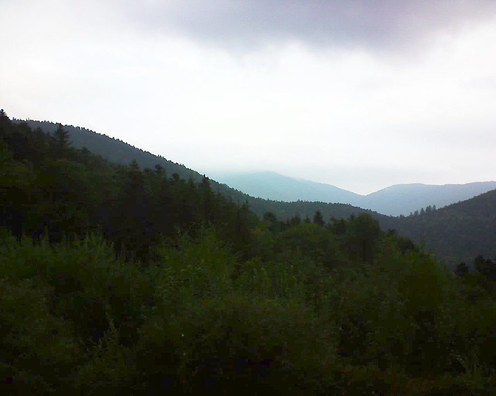 Le petit ballon vu depuis le Domaine Langmatt à Murbach le 01.09.2018 à 08:30 Le petit ballon (Alsace, Vosges) le 01.09.2018 à 08:30
