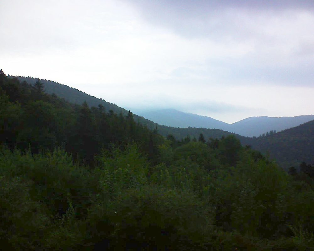 Le petit ballon vu depuis le Domaine Langmatt à Murbach le 01.09.2018 à 08:45 Le petit ballon (Alsace, Vosges) le 01.09.2018 à 08:45