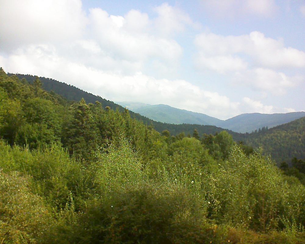 Le petit ballon vu depuis le Domaine Langmatt à Murbach le 01.09.2018 à 10:30 Le petit ballon (Alsace, Vosges) le 01.09.2018 à 10:30