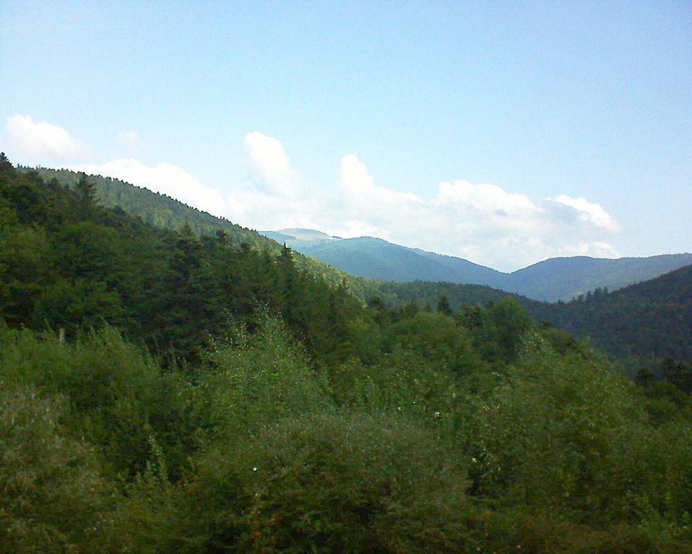 Le petit ballon vu depuis le Domaine Langmatt à Murbach le 01.09.2018 à 11:15 Le petit ballon (Alsace, Vosges) le 01.09.2018 à 11:15