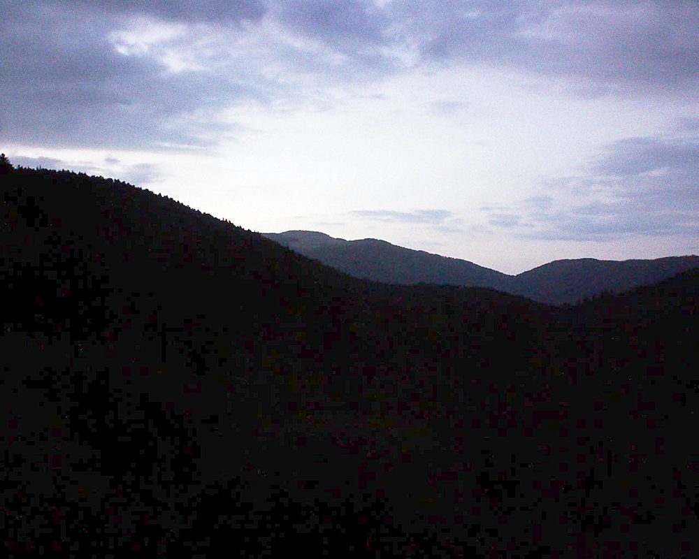 Le petit ballon vu depuis le Domaine Langmatt à Murbach le 01.09.2018 à 20:30 Le petit ballon (Alsace, Vosges) le 01.09.2018 à 20:30