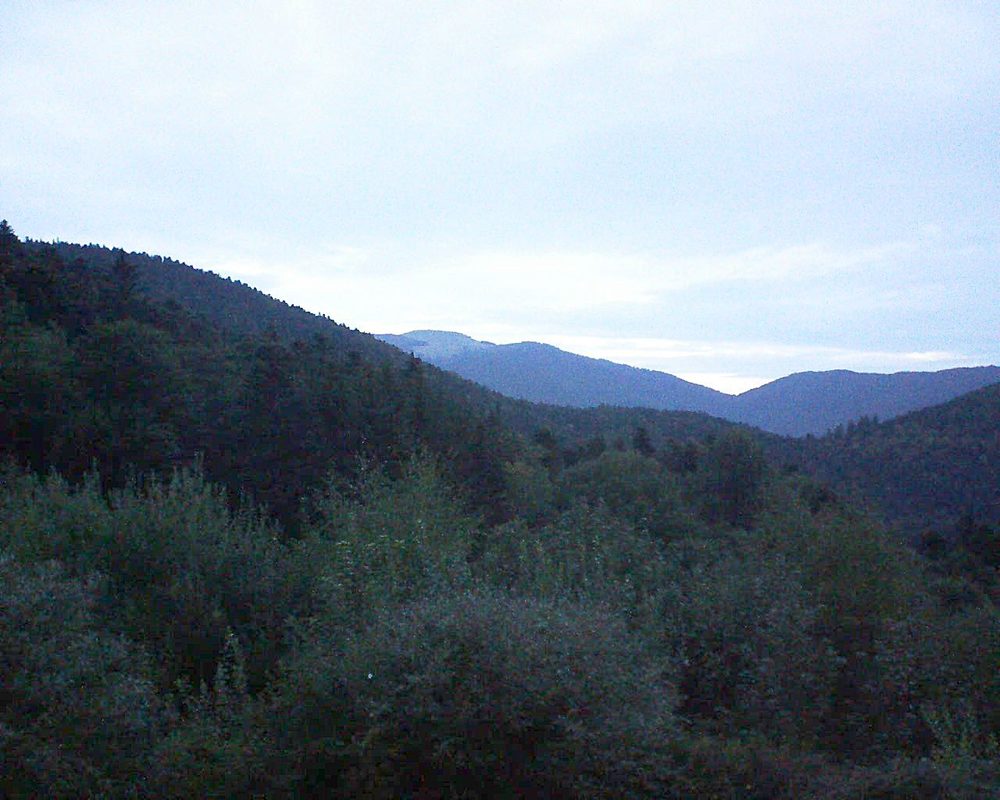 Le petit ballon vu depuis le Domaine Langmatt à Murbach le 02.09.2018 à 06:45 Le petit ballon (Alsace, Vosges) le 02.09.2018 à 06:45