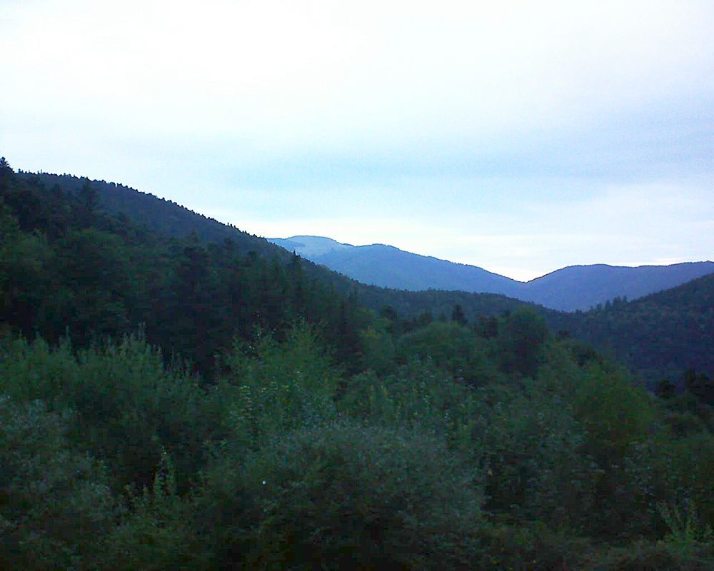 Le petit ballon vu depuis le Domaine Langmatt à Murbach le 02.09.2018 à 07:15 Le petit ballon (Alsace, Vosges) le 02.09.2018 à 07:15