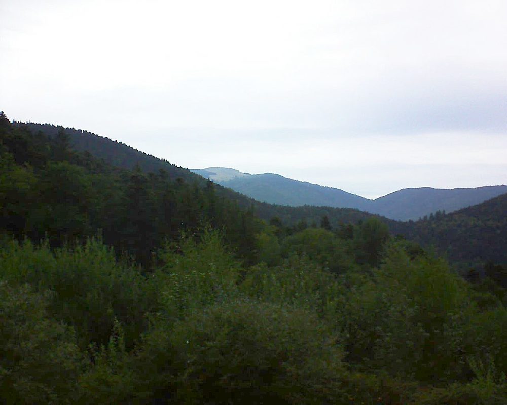 Le petit ballon vu depuis le Domaine Langmatt à Murbach le 02.09.2018 à 07:45 Le petit ballon (Alsace, Vosges) le 02.09.2018 à 07:45