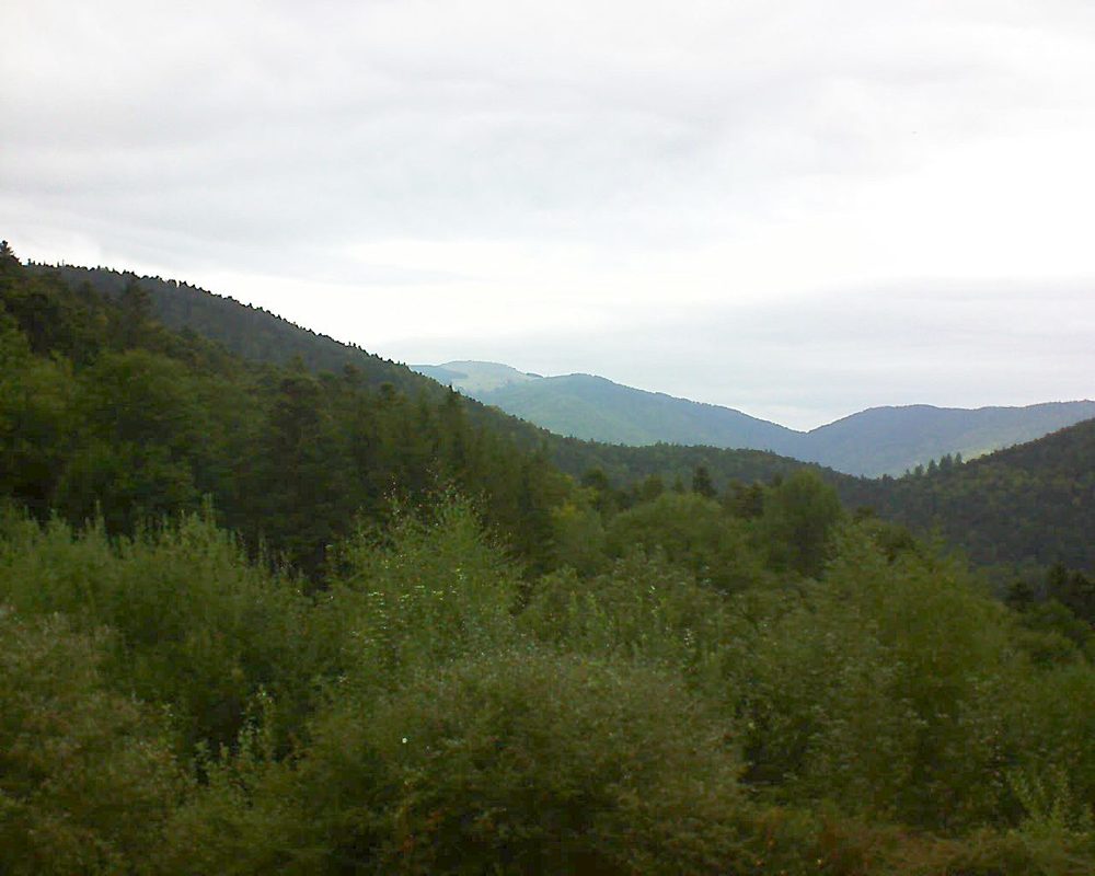 Le petit ballon vu depuis le Domaine Langmatt à Murbach le 02.09.2018 à 11:30 Le petit ballon (Alsace, Vosges) le 02.09.2018 à 11:30