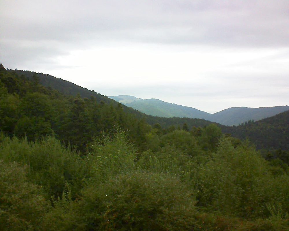 Le petit ballon vu depuis le Domaine Langmatt à Murbach le 02.09.2018 à 12:00 Le petit ballon (Alsace, Vosges) le 02.09.2018 à 12:00