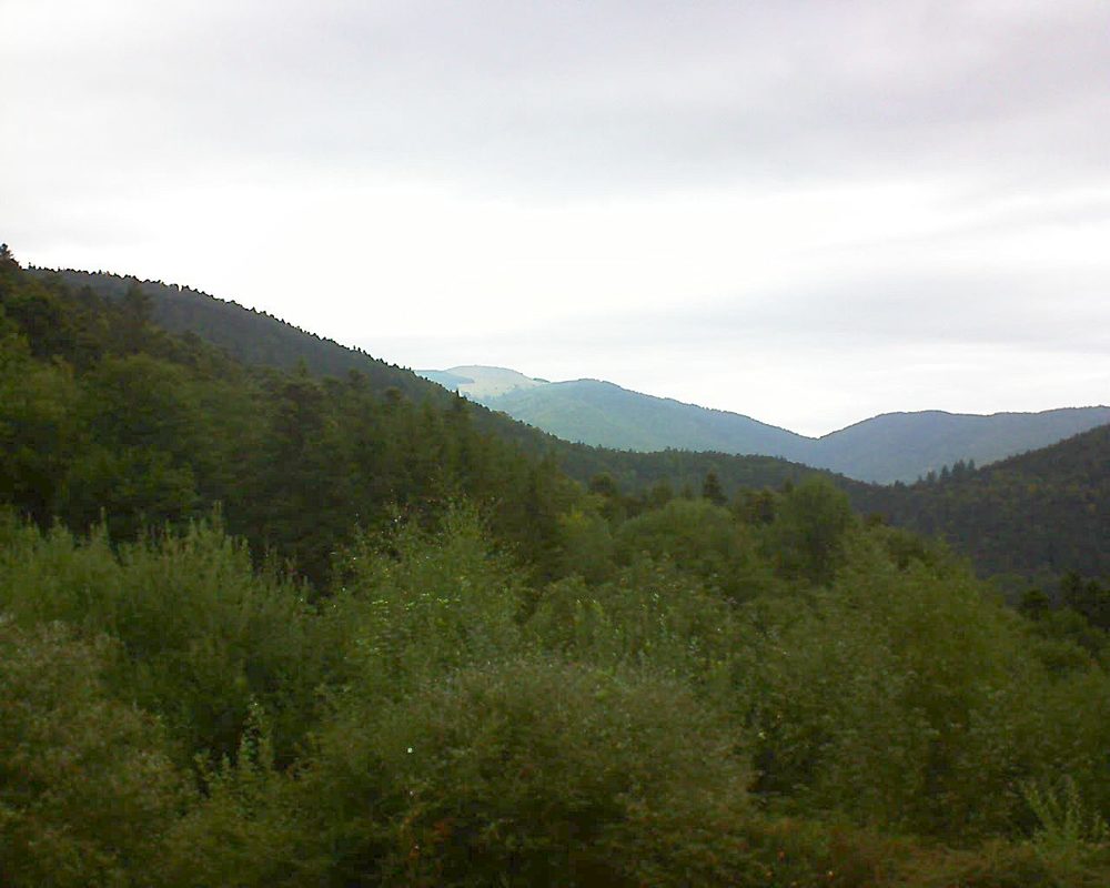 Le petit ballon vu depuis le Domaine Langmatt à Murbach le 02.09.2018 à 13:15 Le petit ballon (Alsace, Vosges) le 02.09.2018 à 13:15