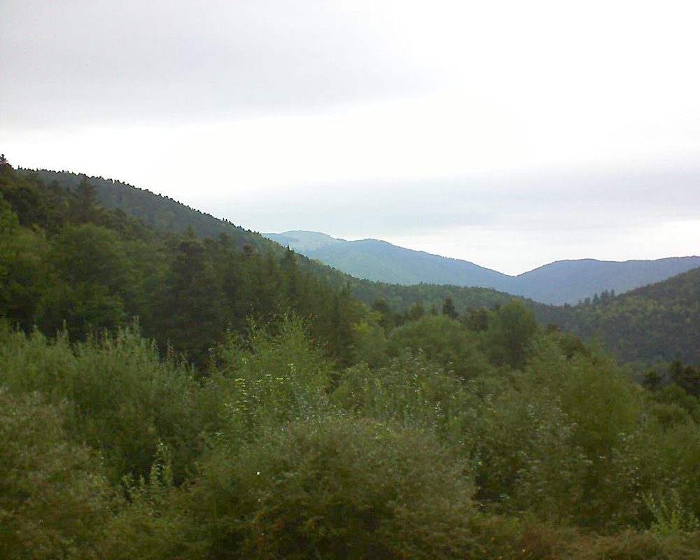 Le petit ballon vu depuis le Domaine Langmatt à Murbach le 02.09.2018 à 14:00 Le petit ballon (Alsace, Vosges) le 02.09.2018 à 14:00