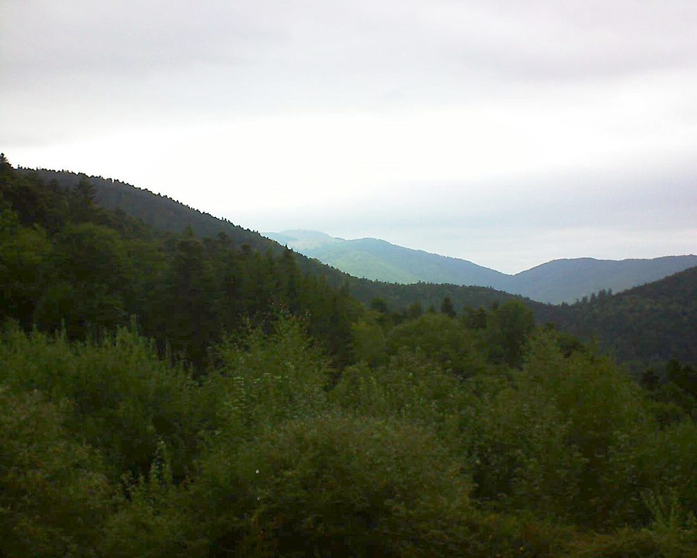 Le petit ballon vu depuis le Domaine Langmatt à Murbach le 02.09.2018 à 15:00 Le petit ballon (Alsace, Vosges) le 02.09.2018 à 15:00