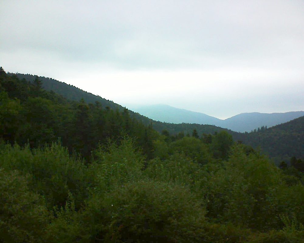 Le petit ballon vu depuis le Domaine Langmatt à Murbach le 02.09.2018 à 17:45 Le petit ballon (Alsace, Vosges) le 02.09.2018 à 17:45