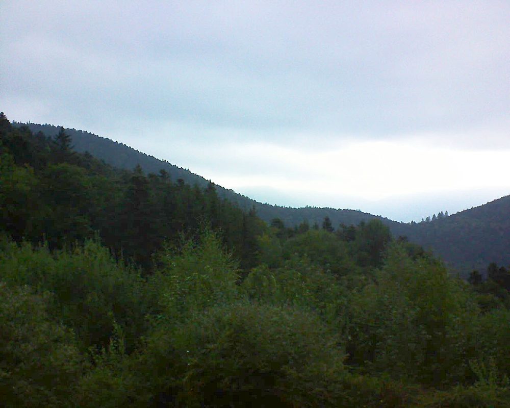 Le petit ballon vu depuis le Domaine Langmatt à Murbach le 02.09.2018 à 19:00 Le petit ballon (Alsace, Vosges) le 02.09.2018 à 19:00