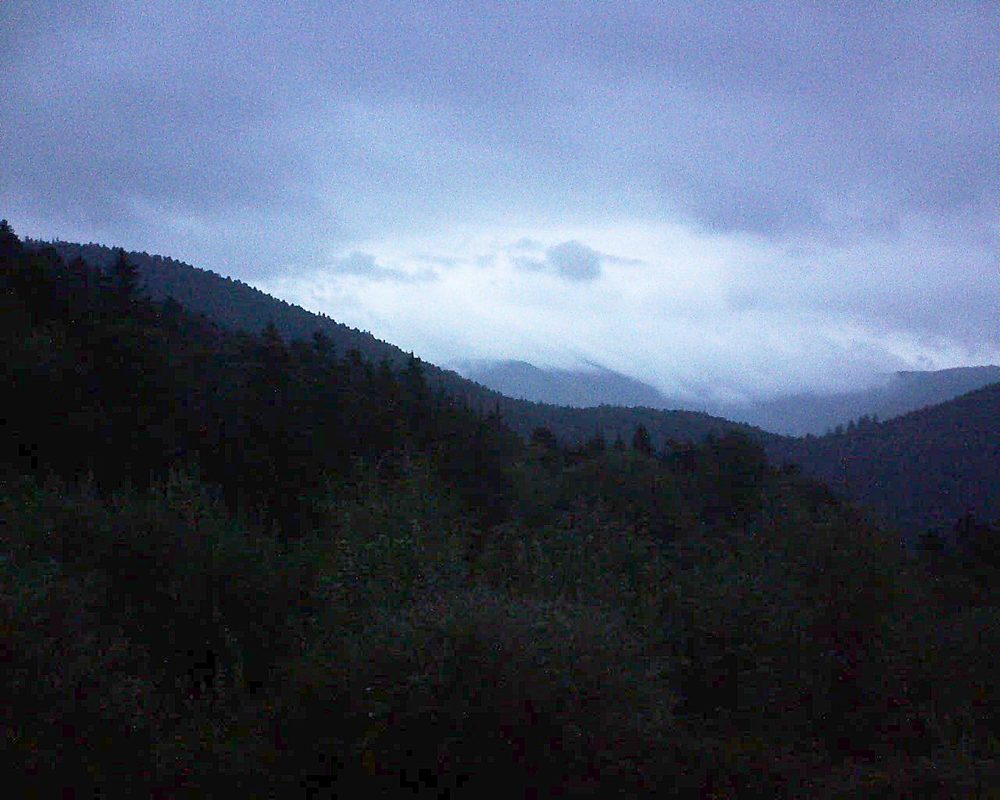 Le petit ballon vu depuis le Domaine Langmatt à Murbach le 02.09.2018 à 20:15 Le petit ballon (Alsace, Vosges) le 02.09.2018 à 20:15