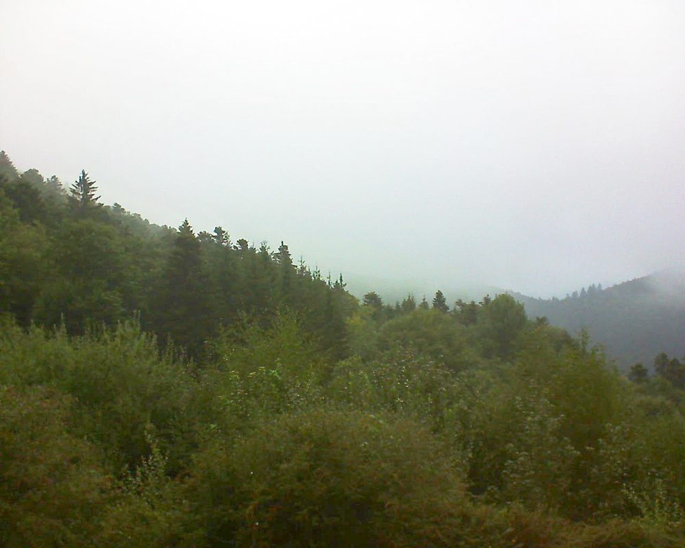 Le petit ballon vu depuis le Domaine Langmatt à Murbach le 03.09.2018 à 07:30 Le petit ballon (Alsace, Vosges) le 03.09.2018 à 07:30