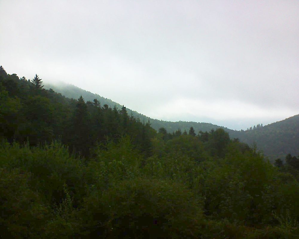 Le petit ballon vu depuis le Domaine Langmatt à Murbach le 03.09.2018 à 08:45 Le petit ballon (Alsace, Vosges) le 03.09.2018 à 08:45