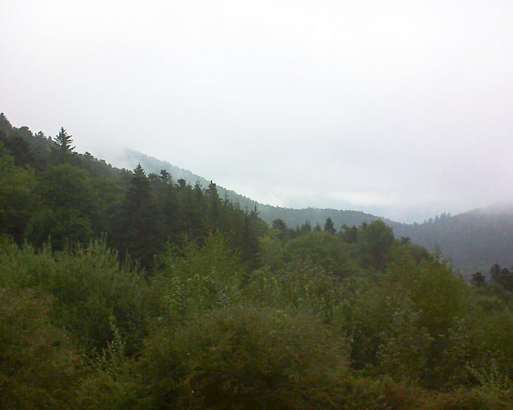 Le petit ballon vu depuis le Domaine Langmatt à Murbach le 03.09.2018 à 09:00 Le petit ballon (Alsace, Vosges) le 03.09.2018 à 09:00