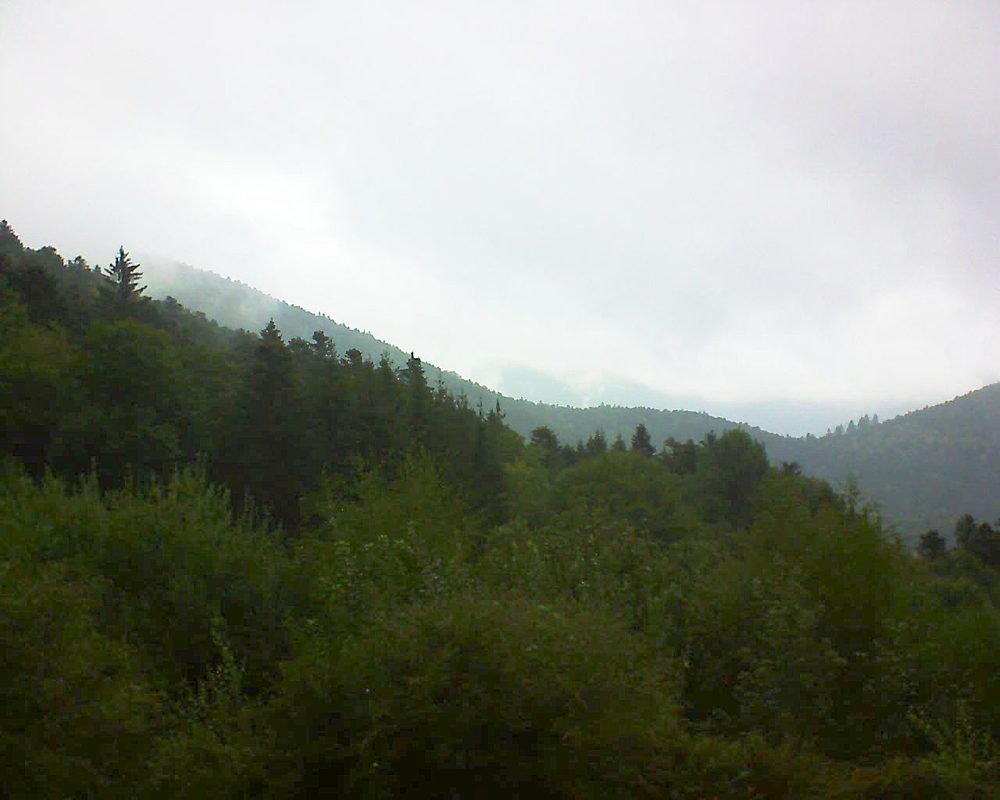 Le petit ballon vu depuis le Domaine Langmatt à Murbach le 03.09.2018 à 09:45 Le petit ballon (Alsace, Vosges) le 03.09.2018 à 09:45