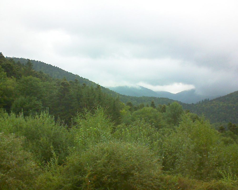 Le petit ballon vu depuis le Domaine Langmatt à Murbach le 03.09.2018 à 11:30 Le petit ballon (Alsace, Vosges) le 03.09.2018 à 11:30
