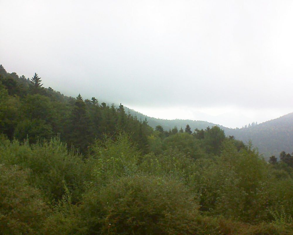 Le petit ballon vu depuis le Domaine Langmatt à Murbach le 03.09.2018 à 12:30 Le petit ballon (Alsace, Vosges) le 03.09.2018 à 12:30
