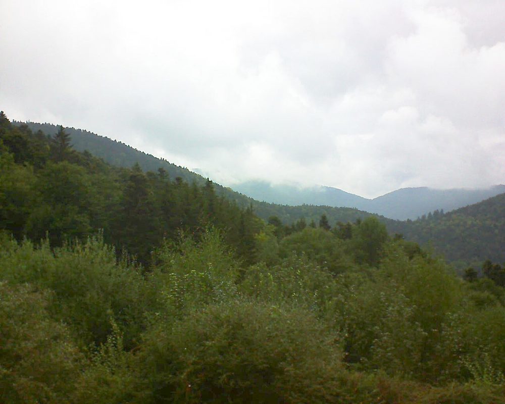 Le petit ballon vu depuis le Domaine Langmatt à Murbach le 03.09.2018 à 13:30 Le petit ballon (Alsace, Vosges) le 03.09.2018 à 13:30