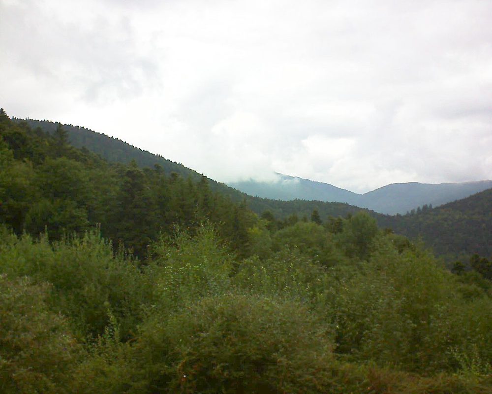 Le petit ballon vu depuis le Domaine Langmatt à Murbach le 03.09.2018 à 13:45 Le petit ballon (Alsace, Vosges) le 03.09.2018 à 13:45