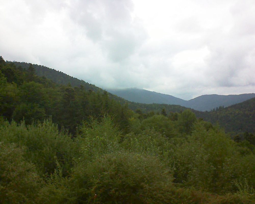 Le petit ballon vu depuis le Domaine Langmatt à Murbach le 03.09.2018 à 14:15 Le petit ballon (Alsace, Vosges) le 03.09.2018 à 14:15