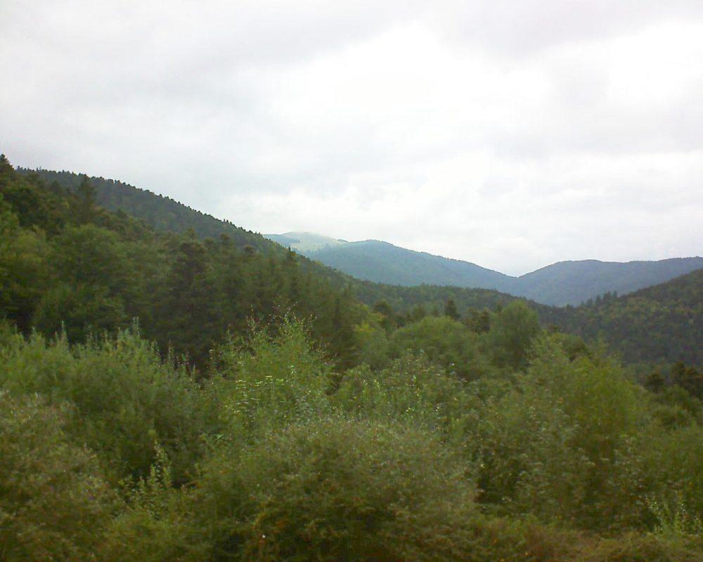 Le petit ballon vu depuis le Domaine Langmatt à Murbach le 03.09.2018 à 15:00 Le petit ballon (Alsace, Vosges) le 03.09.2018 à 15:00