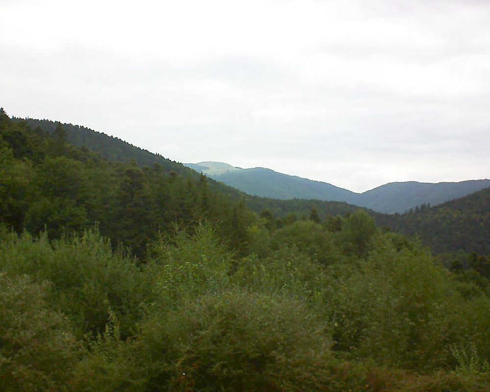 Le petit ballon vu depuis le Domaine Langmatt à Murbach le 03.09.2018 à 15:45 Le petit ballon (Alsace, Vosges) le 03.09.2018 à 15:45