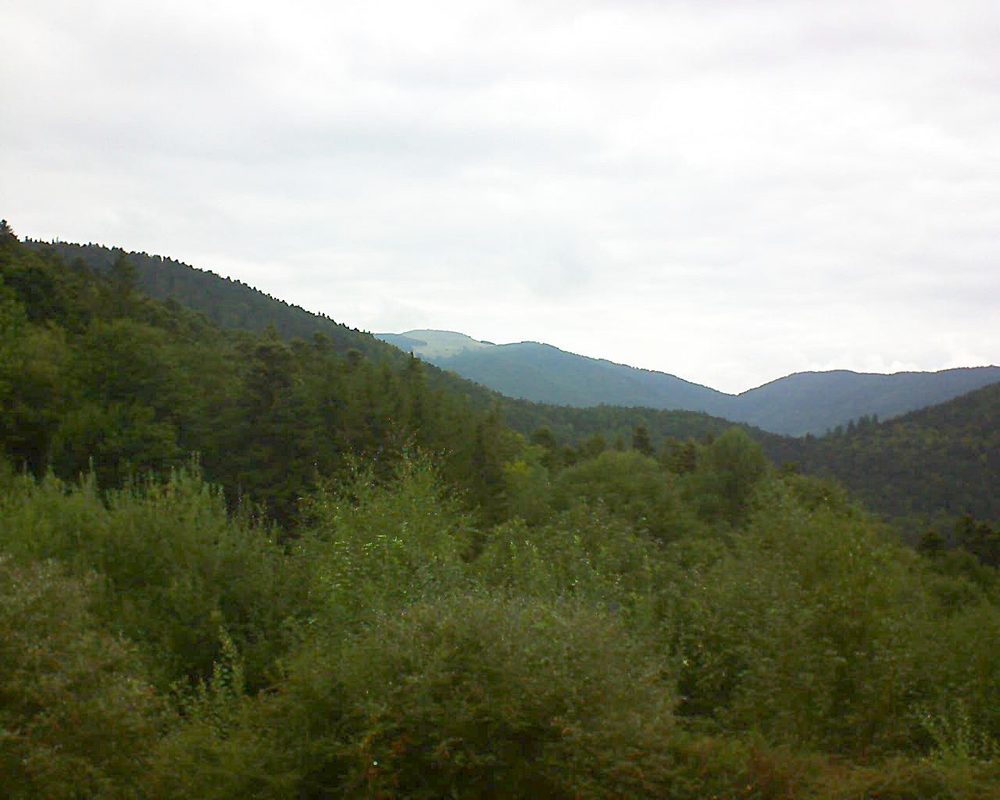 Le petit ballon vu depuis le Domaine Langmatt à Murbach le 03.09.2018 à 16:00 Le petit ballon (Alsace, Vosges) le 03.09.2018 à 16:00