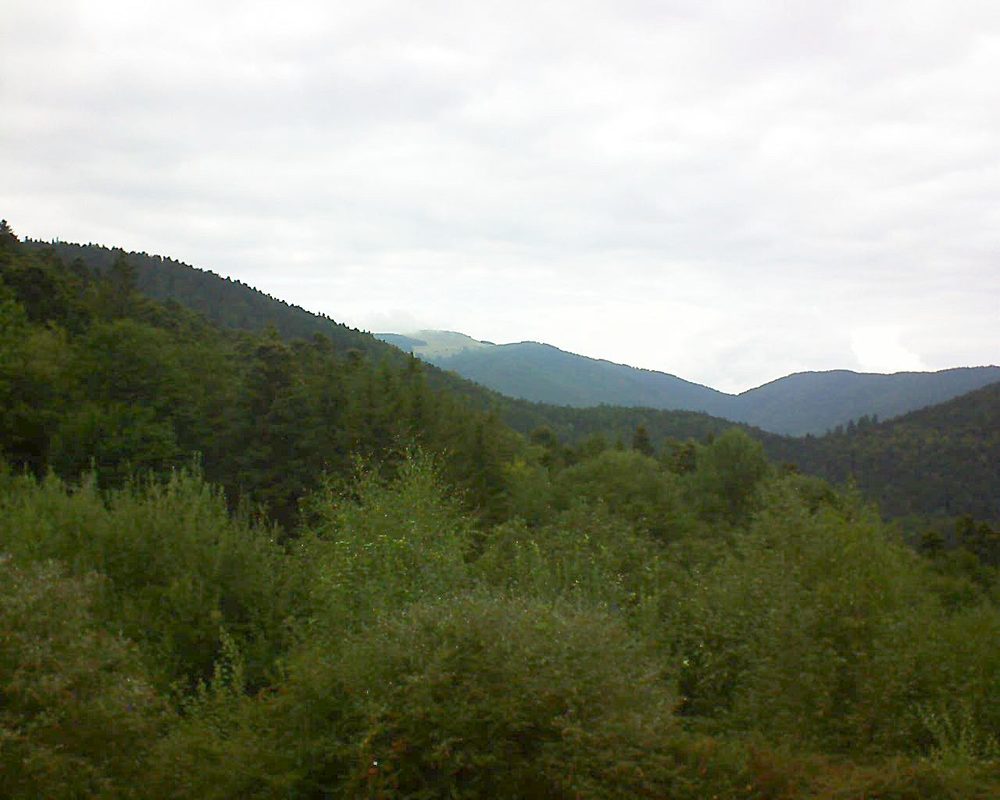 Le petit ballon vu depuis le Domaine Langmatt à Murbach le 03.09.2018 à 16:15 Le petit ballon (Alsace, Vosges) le 03.09.2018 à 16:15