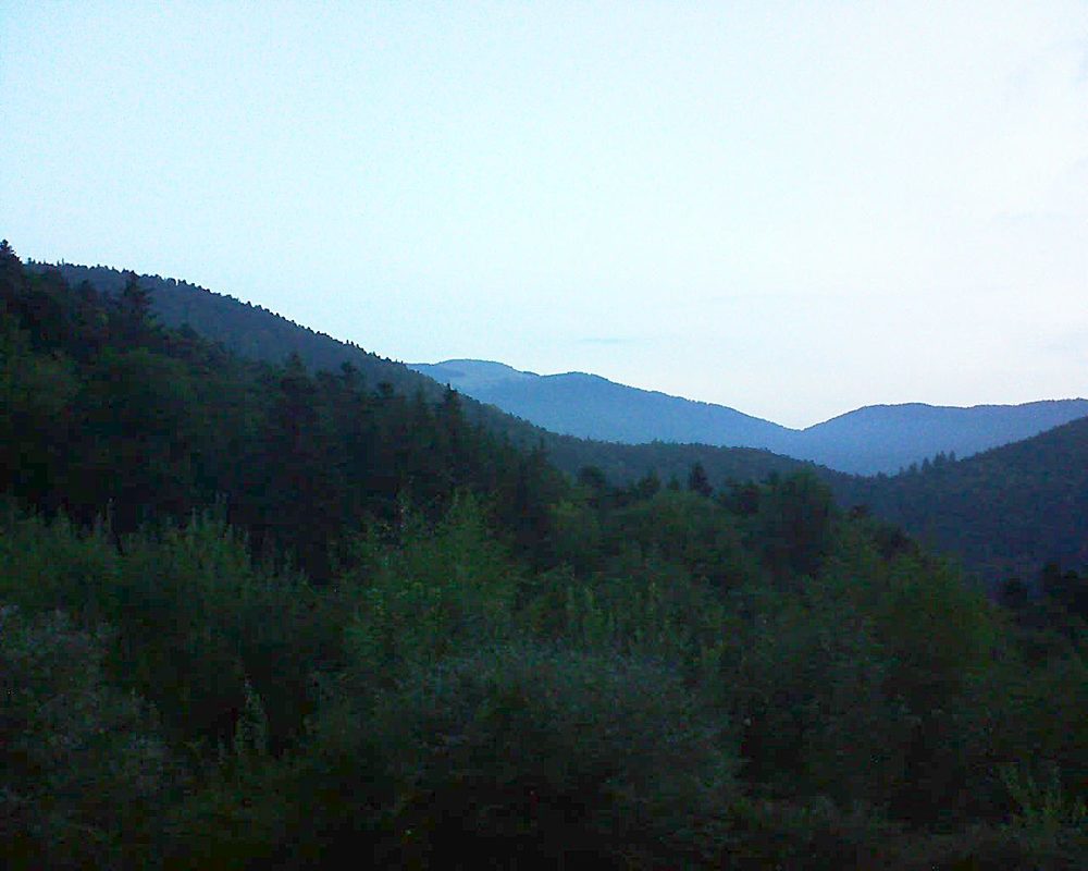Le petit ballon vu depuis le Domaine Langmatt à Murbach le 04.09.2018 à 06:45 Le petit ballon (Alsace, Vosges) le 04.09.2018 à 06:45