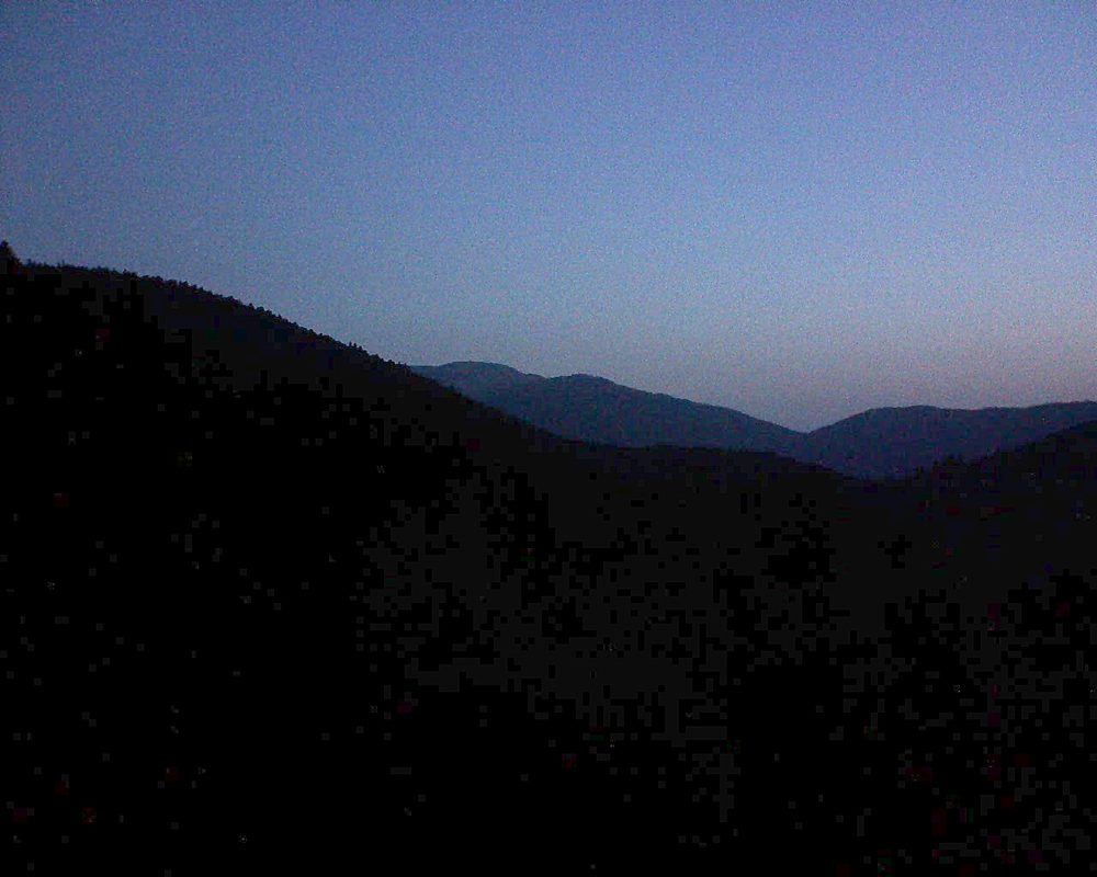 Le petit ballon vu depuis le Domaine Langmatt à Murbach le 05.09.2018 à 06:30 Le petit ballon (Alsace, Vosges) le 05.09.2018 à 06:30