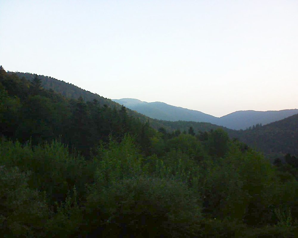 Le petit ballon vu depuis le Domaine Langmatt à Murbach le 05.09.2018 à 07:15 Le petit ballon (Alsace, Vosges) le 05.09.2018 à 07:15