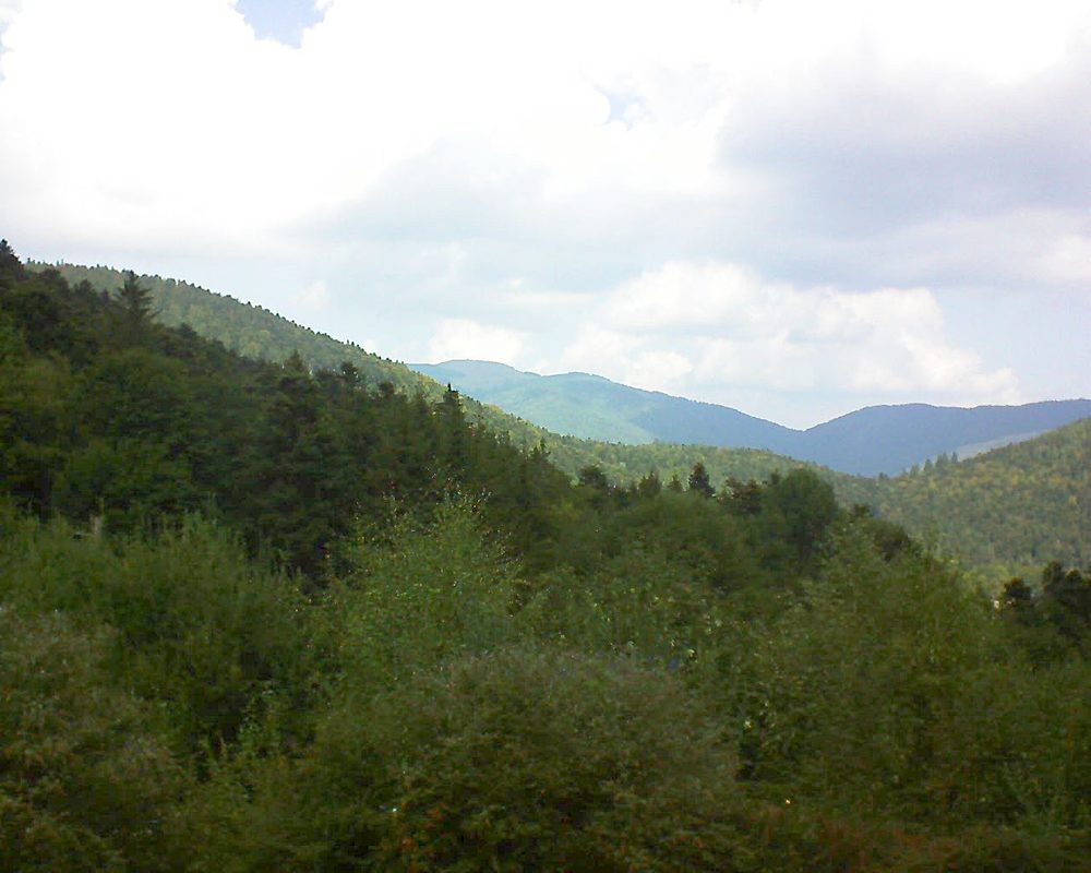 Le petit ballon vu depuis le Domaine Langmatt à Murbach le 05.09.2018 à 13:00 Le petit ballon (Alsace, Vosges) le 05.09.2018 à 13:00
