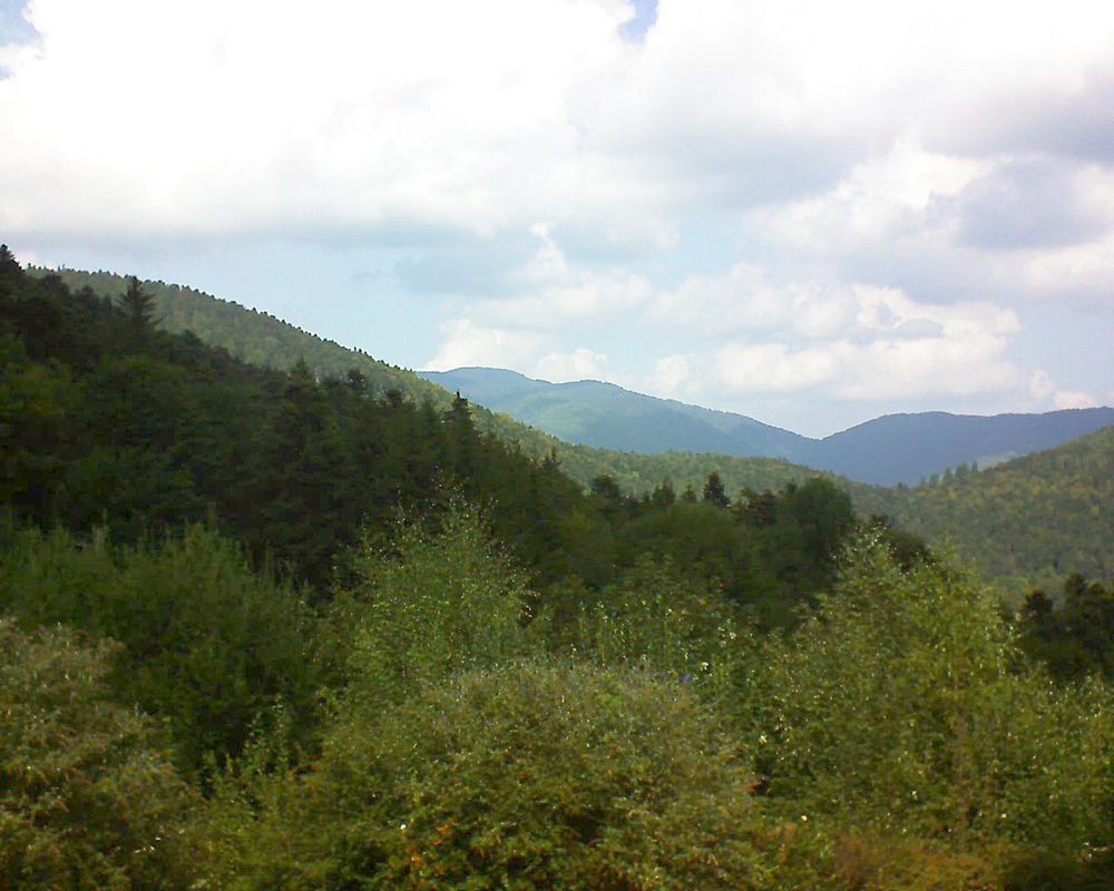 Le petit ballon vu depuis le Domaine Langmatt à Murbach le 05.09.2018 à 13:15 Le petit ballon (Alsace, Vosges) le 05.09.2018 à 13:15