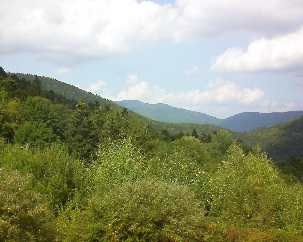 Le petit ballon vu depuis le Domaine Langmatt à Murbach le 05.09.2018 à 14:00 Le petit ballon (Alsace, Vosges) le 05.09.2018 à 14:00