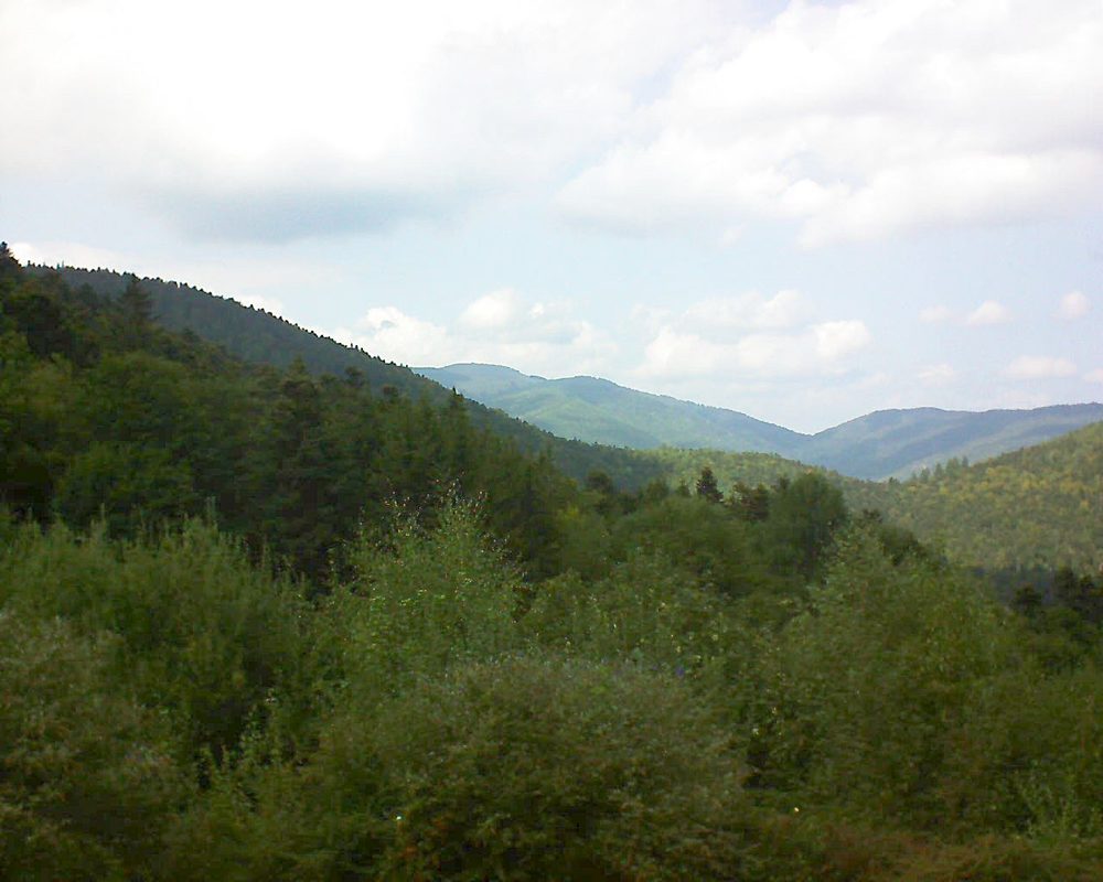 Le petit ballon vu depuis le Domaine Langmatt à Murbach le 05.09.2018 à 14:30 Le petit ballon (Alsace, Vosges) le 05.09.2018 à 14:30