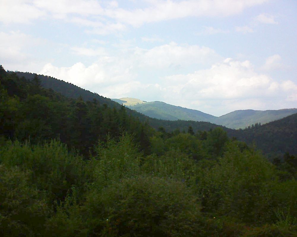 Le petit ballon vu depuis le Domaine Langmatt à Murbach le 05.09.2018 à 16:00 Le petit ballon (Alsace, Vosges) le 05.09.2018 à 16:00