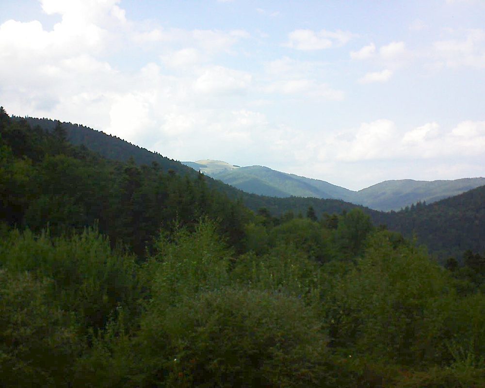 Le petit ballon vu depuis le Domaine Langmatt à Murbach le 05.09.2018 à 16:15 Le petit ballon (Alsace, Vosges) le 05.09.2018 à 16:15
